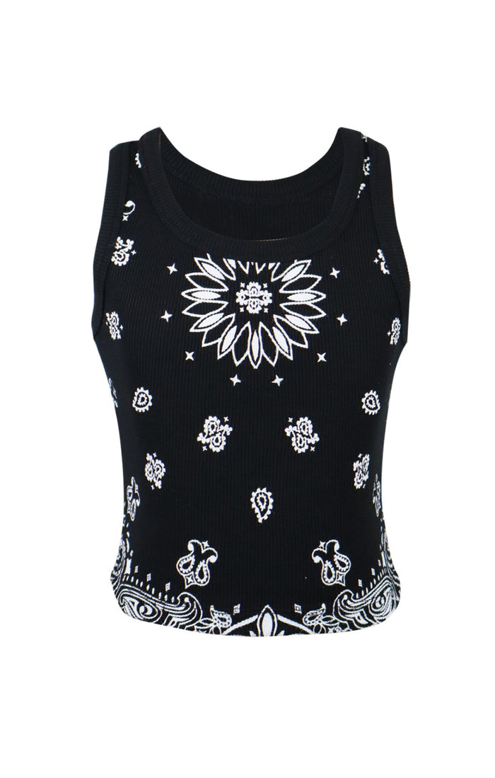 *Bandana Print Tank*