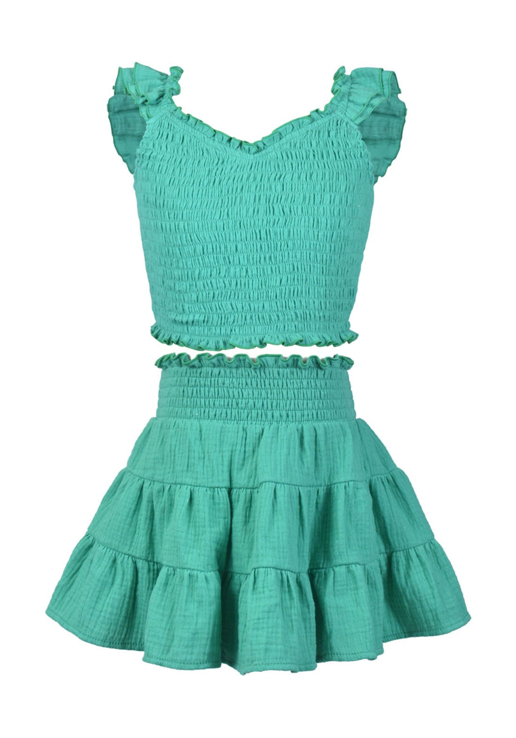 Sweet Citrus Smocked Top with Bloomer main image 1