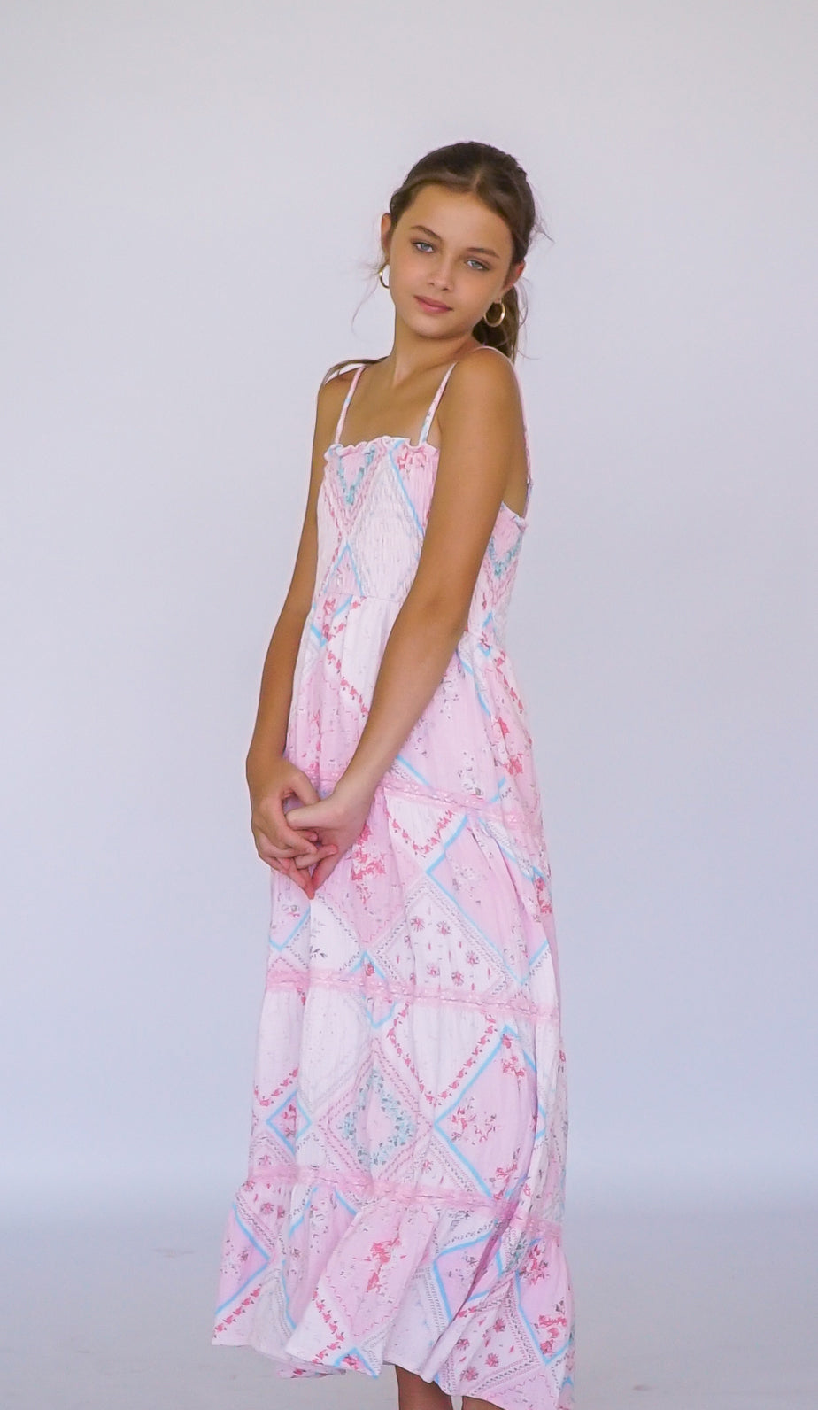 maxi handkerchief dress Dress* – Flowers By Zoe Clothing BPV 7 Modern Wedding Dress flare silhouette Color:Ivory/French Lilac