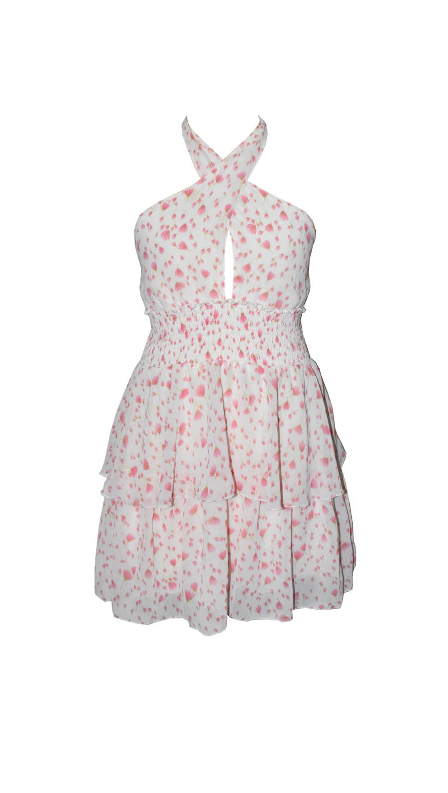 Floral Printed Halter Dress* Flowers By Zoe Clothing Floral Printed Halter Dress* Flowers By Zoe Clothing