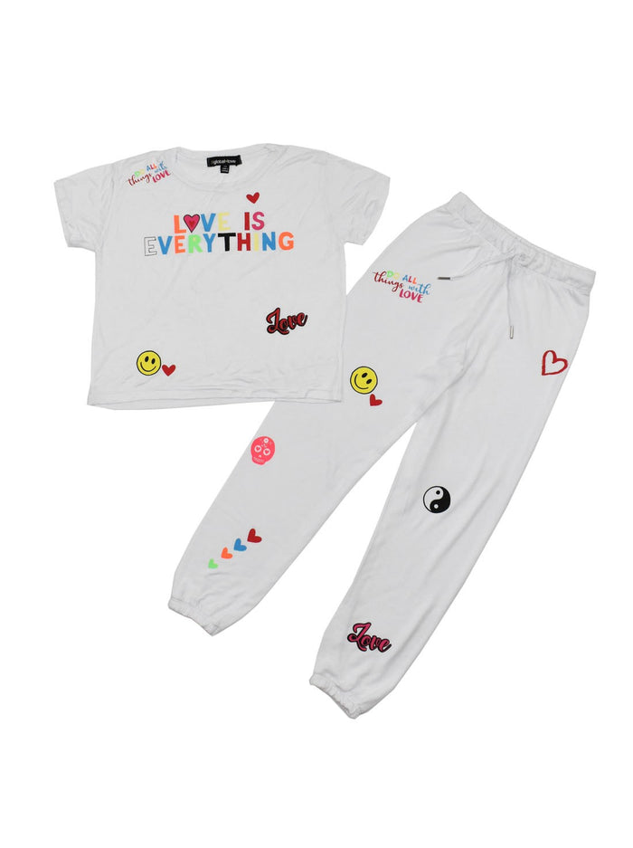 *White Everything Multicolor Sweatpant*