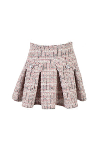 *Tweed Pleated Skirt*