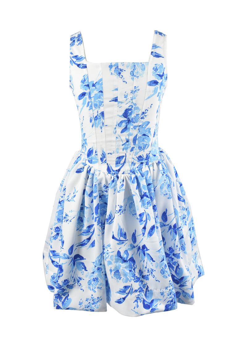 Floral Printed Corset Dress* Flowers By Zoe Clothing Floral Printed Corset Dress* Flowers By Zoe Clothing