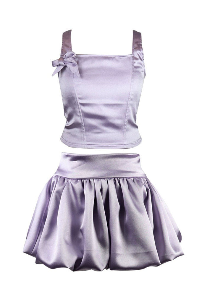 *Shiny Strecth Bubble Skirt*