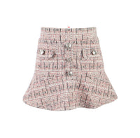 *Tweed Button Skirt*