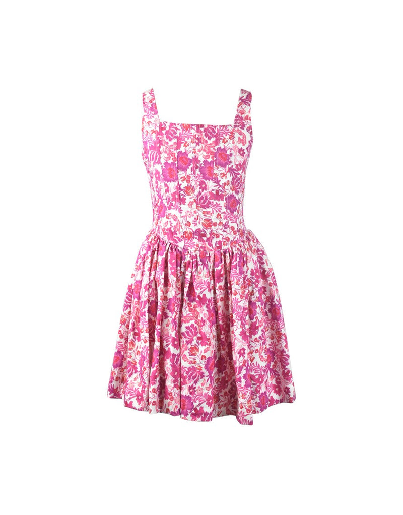 Floral Printed Corset Dress* Flowers By Zoe Clothing Floral Printed Corset Dress* Flowers By Zoe Clothing