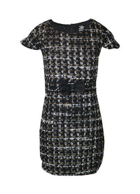 *Tweed Bow Body-con Dress*