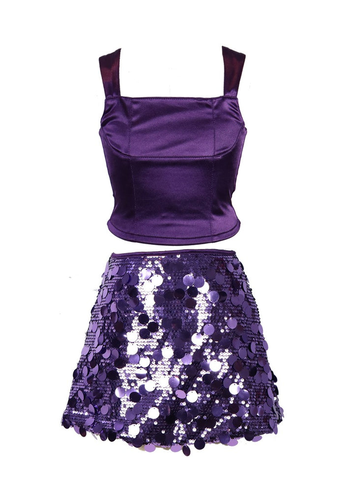 *Sequin Mini Skirt*