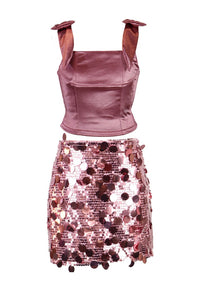 *Sequin Mini Skirt*