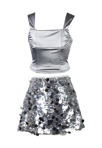 *Sequin Mini Skirt*