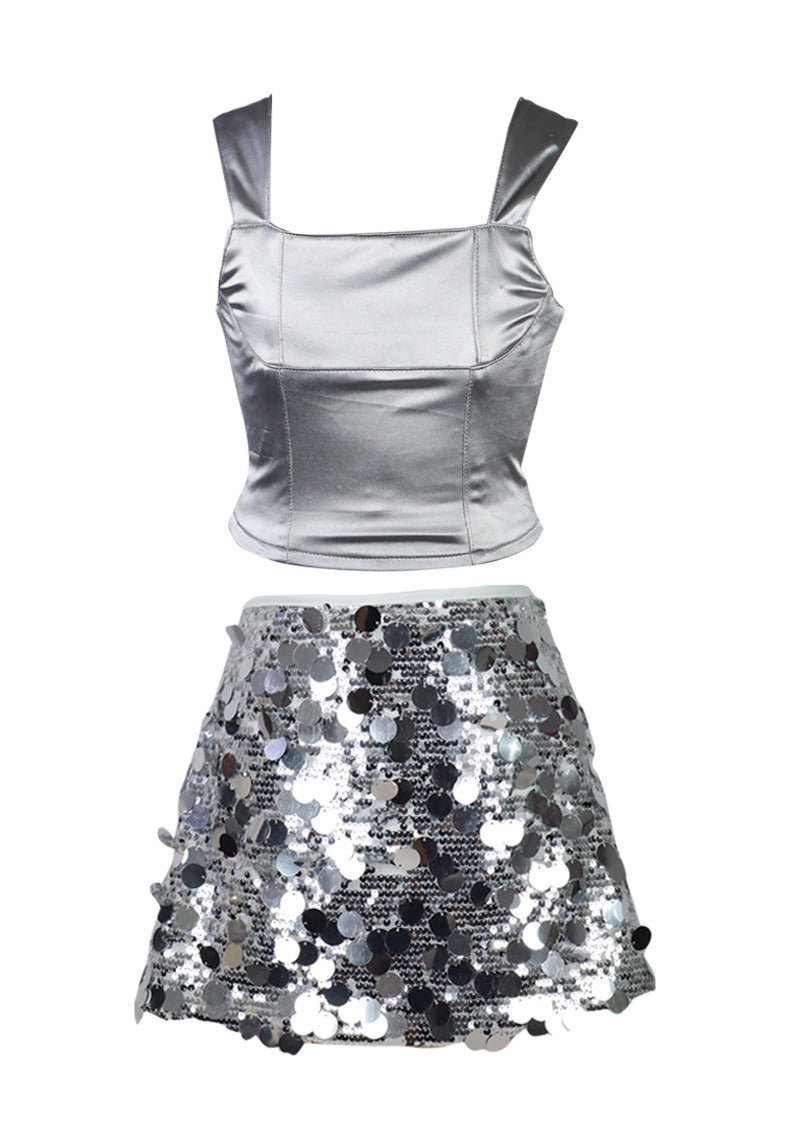 *Sequin Mini Skirt*