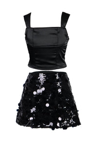 *Sequin Mini Skirt*