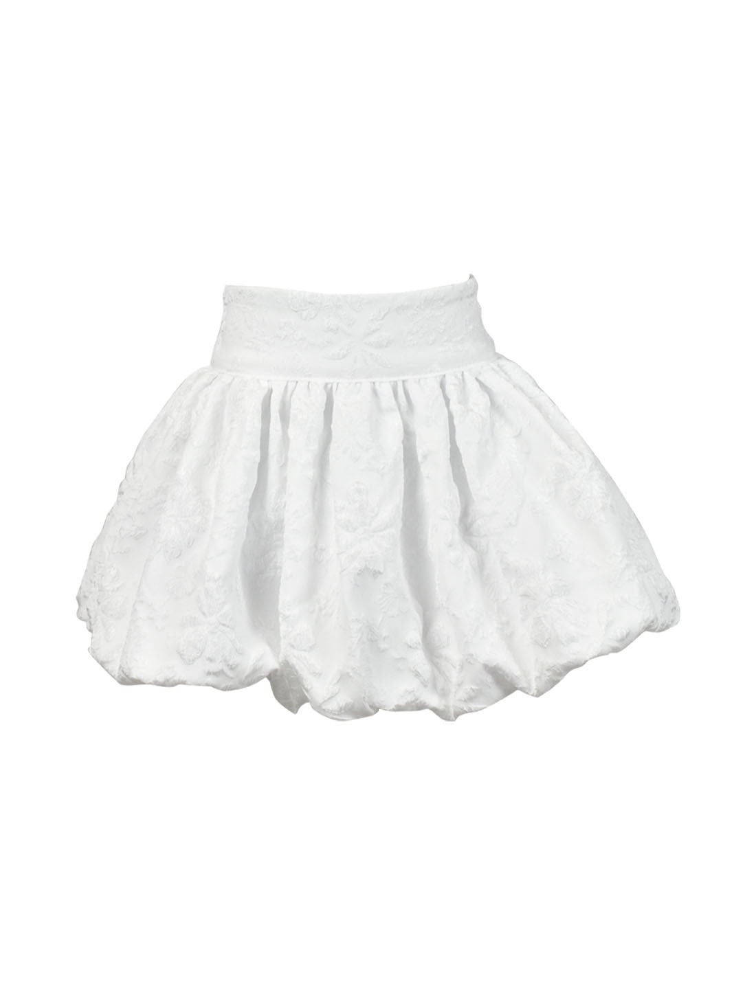 *Flower Embossed Bubble Skirt*