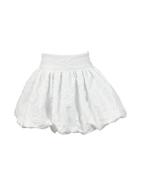 *Flower Embossed Bubble Skirt*