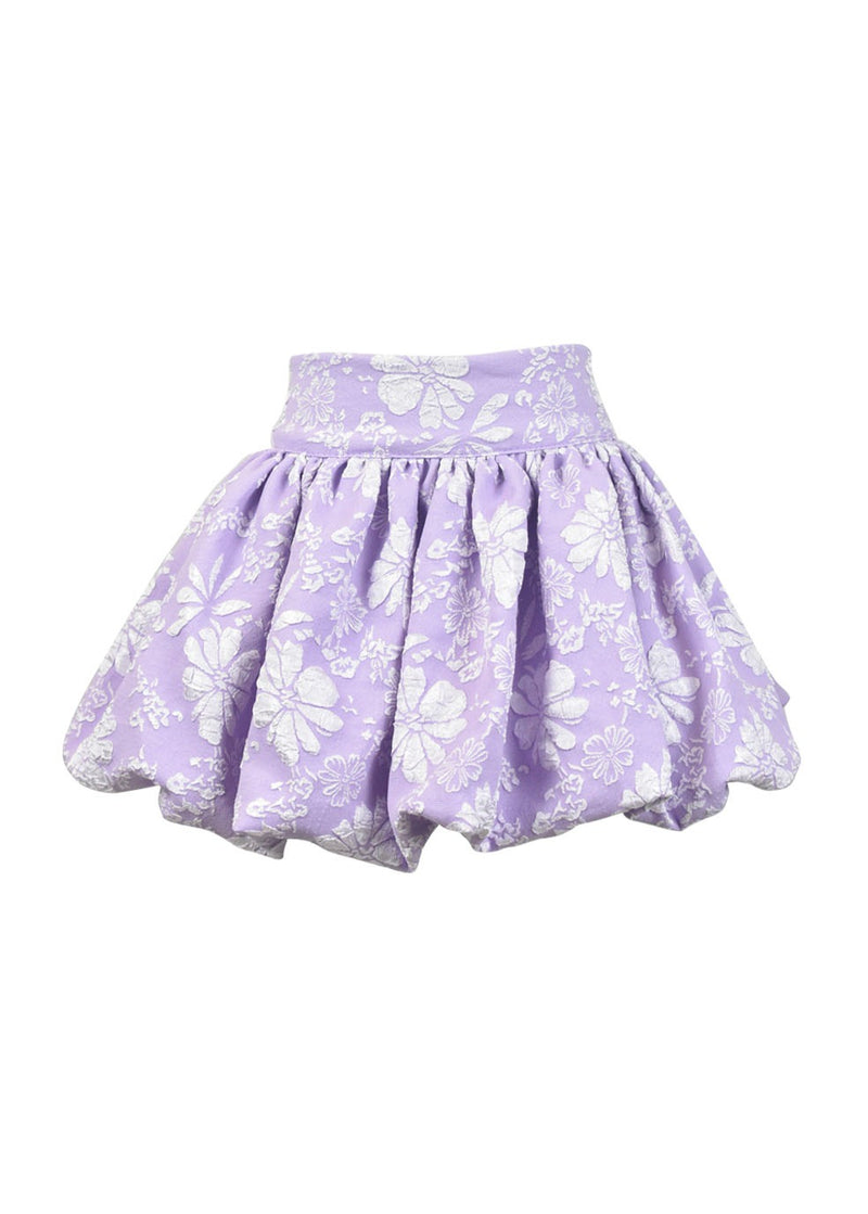 *Flower Embossed Bubble Skirt*