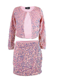 *Velvet Sequin Mini Skirt*