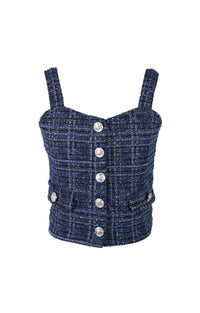*Tweed Button Down Top*