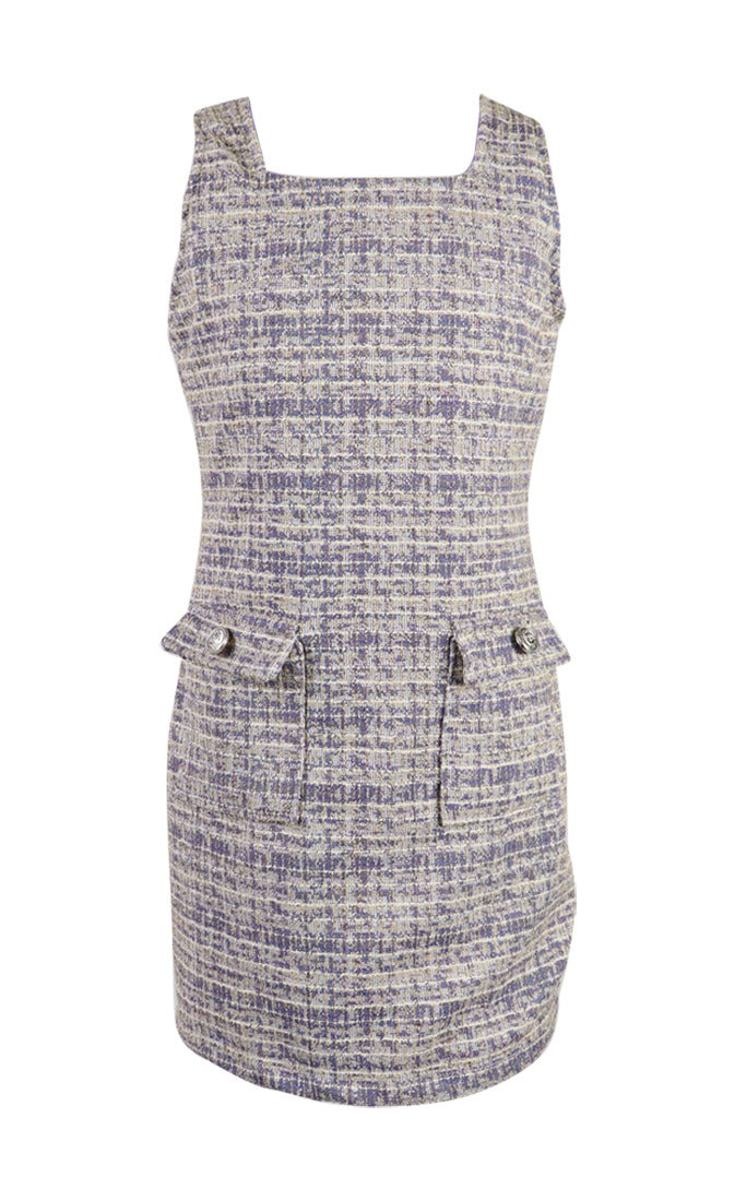 *Sleeveless Tweed Dress*
