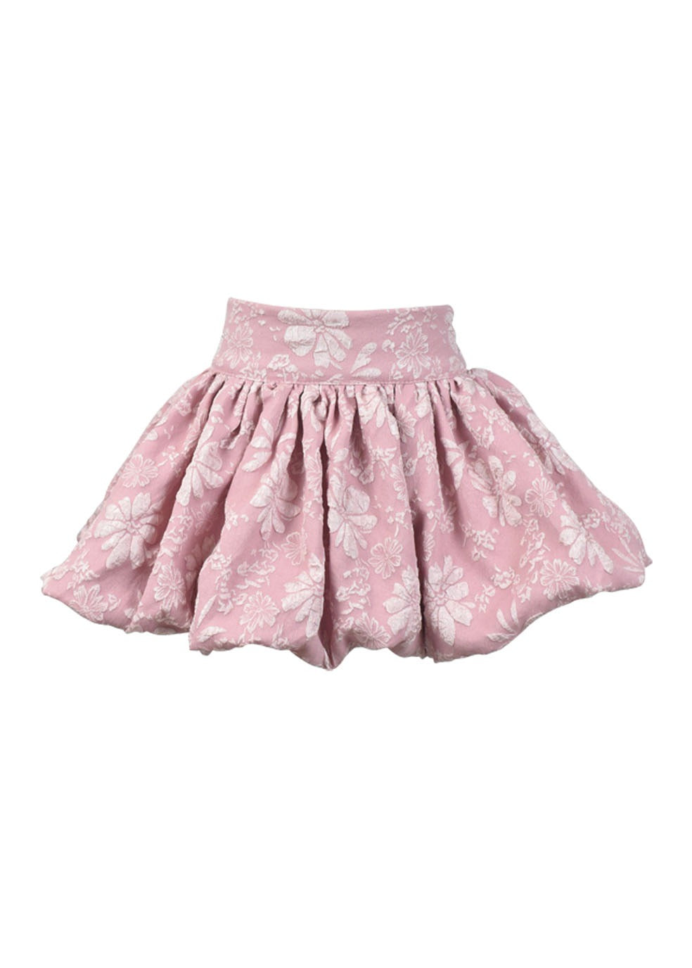 *Flower Embossed Bubble Skirt*