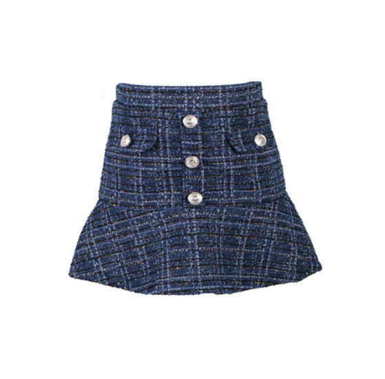 *Tweed Button Skirt*