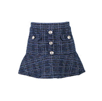 *Tweed Button Skirt*