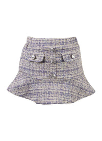 *Tweed Button Down Ruffle Skirt*