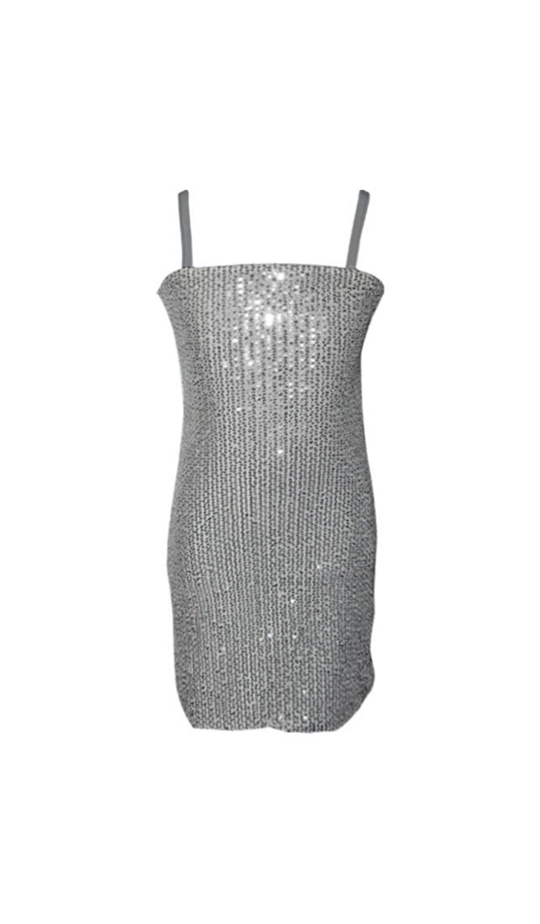 flowers by zoe sequin dress Flowers By Zoe Tween Silver Sequin Bow Strap Dressm-8