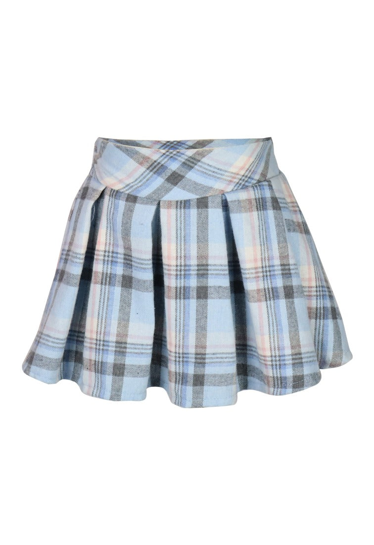 *Plaid Pleated Skort*