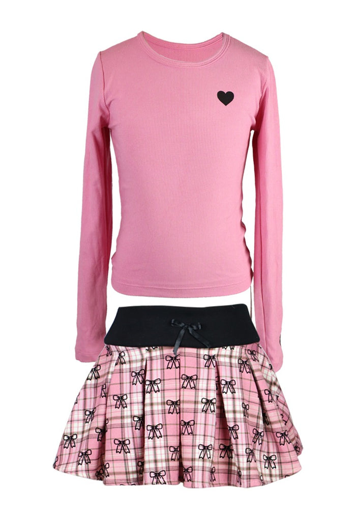 *Elastic Waist Pleated Skirt*