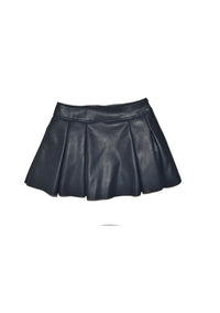 *Vegan Leather Pleated Skort*