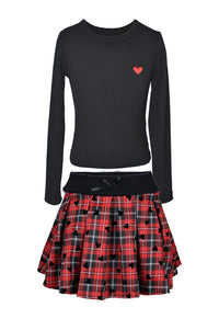 *Elastic Waist Pleated Skirt*