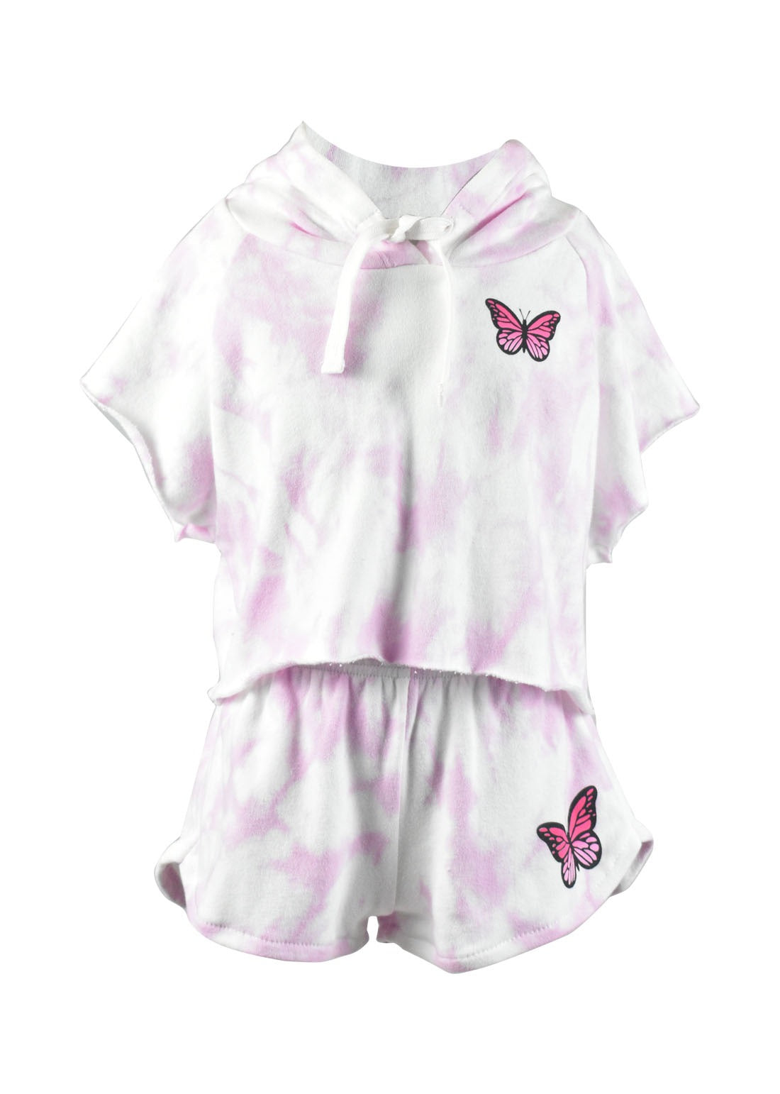 *Tie Dye Butterfly cropped Hoody*