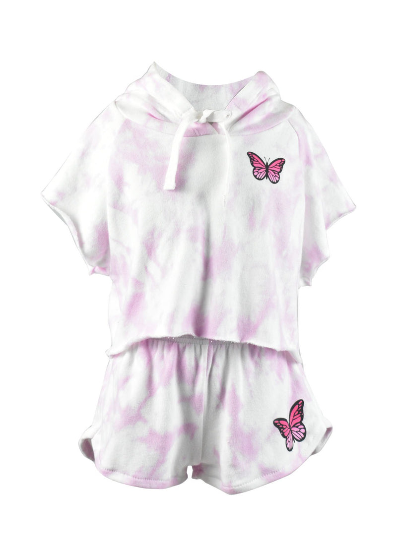 *Tie Dye Butterfly cropped Hoody*