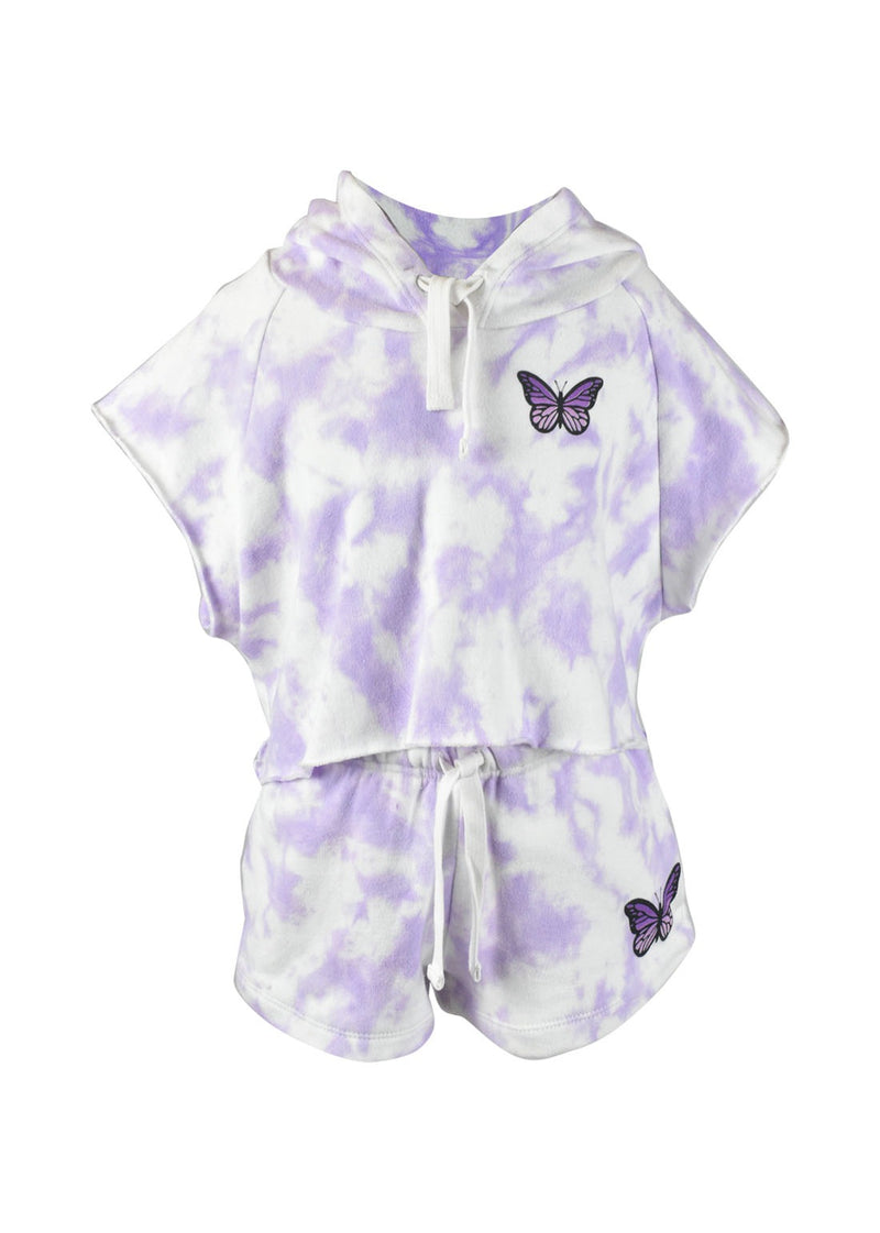 *Tie Dye Butterfly cropped Hoody*