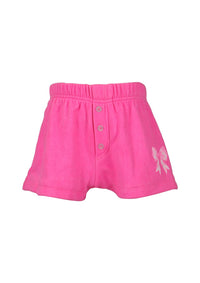 *Bow Print Button Down Short*