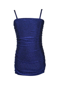 *Metallic Knitt Ruched Dress*