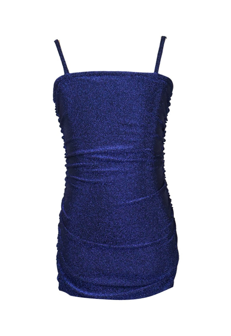*Metallic Knitt Ruched Dress*