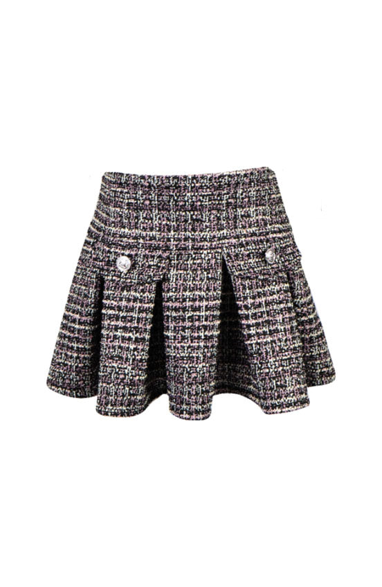 *Tweed Pleated Skirt*