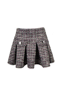 *Tweed Pleated Skirt*