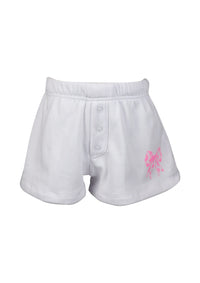 *Bow Print Button Down Short*