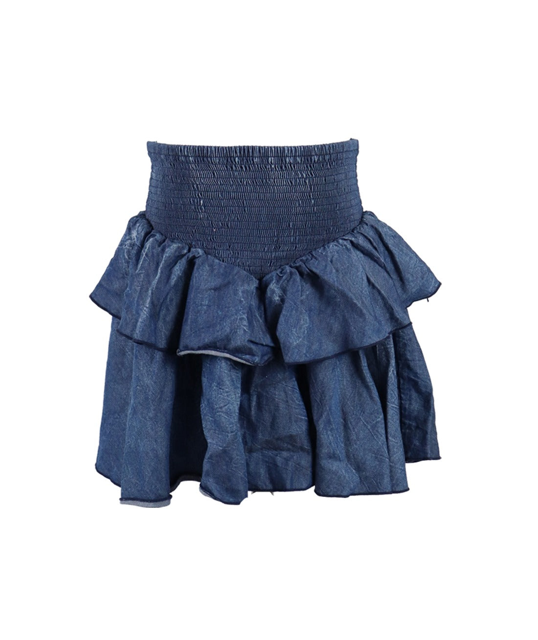 *Denim Smocked Waistband Skirt*