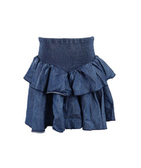 *Denim Smocked Waistband Skirt*
