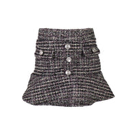 *Tweed Button Skirt*