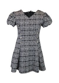 *Tweed Puff Sleeve Dress*