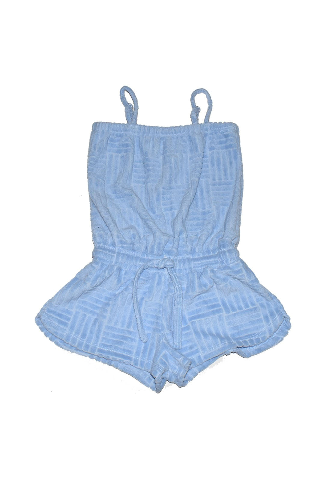 *Textured Towel Sleeveless Romper*