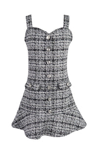*Tweed Button Down Dress*