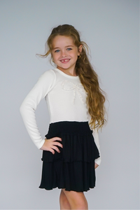 *OffWhite Bow Rib Dress*