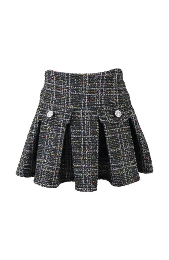*Tweed Pleated Skirt*