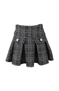 *Tweed Pleated Skirt*