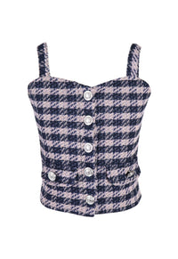 *Tweed Button Down Top*